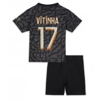 Paris Saint-Germain Vitinha Ferreira #17 Rezervni Dres za djecu 2023-24 Kratak Rukav (+ Kratke hlače)